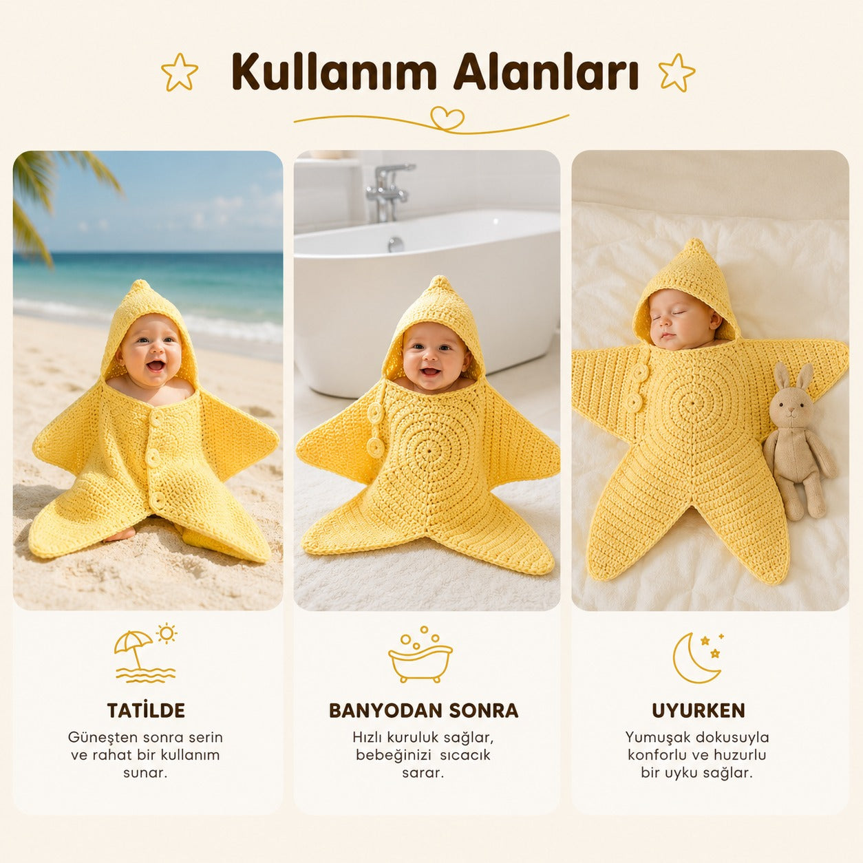 BEBECİM™ - Minik Örgü Yıldız